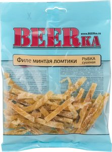 Минтай ломтики (Сушено-вяленый 25гр)